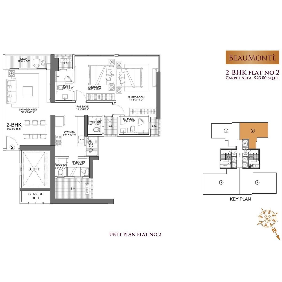 Sheth-Beaumonte-Tower-A-Floor-Plan-2-BHK-923-sqft